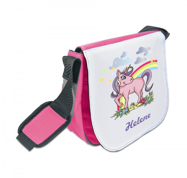 Einhorn-Kindergartentasche mit Namen