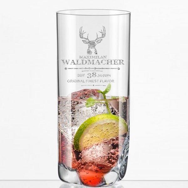 Longdrinkbecher mit Gravur