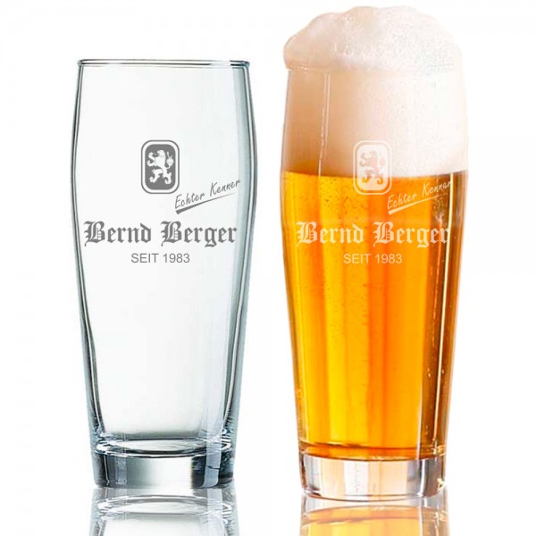 Bierbecher gravieren 0,5 l Bernd Berger