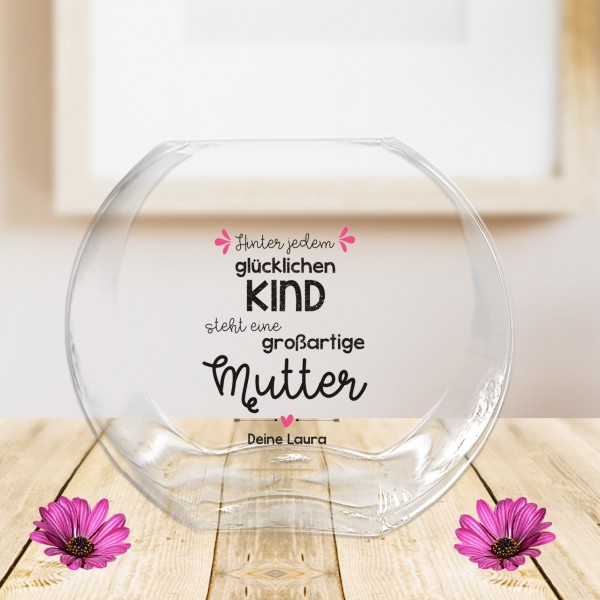 Wundervolle Leonardo Vase bedruckt als Geschenk für die Mutter