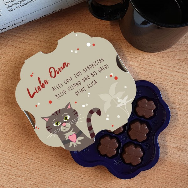 Pralinen von Milka bedruckt als Dankeschön