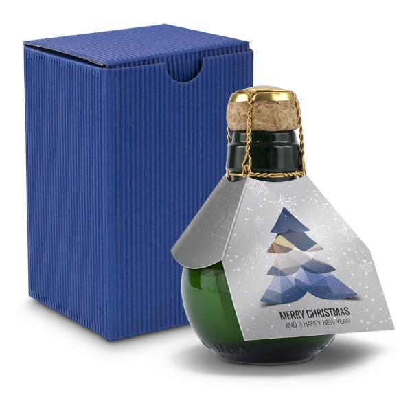 Kleinste Sektflache: Merry Christmas Kundengeschenk