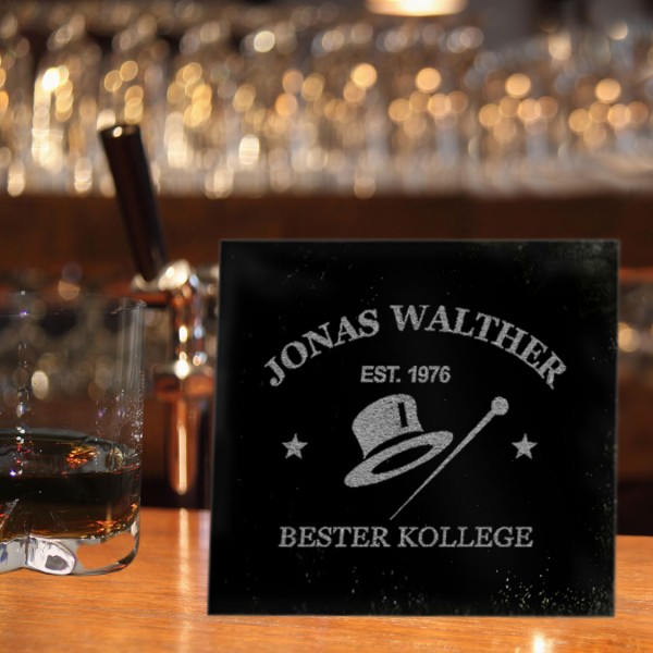 Individuelle Untersetzer Schiefer