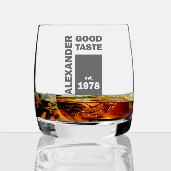 Whisky Glas mit Wunsch-Gravur