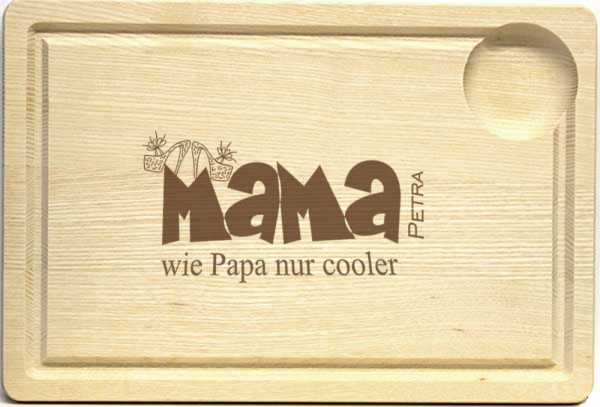 Frühstücksbrettchen coole Mama mit Name