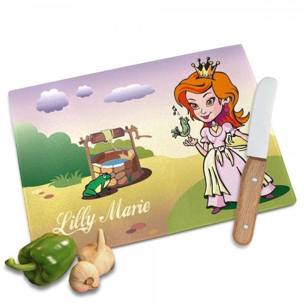 Schneidebrett Prinzessin für Mädchen personalisiert