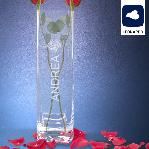 Vase von Leonardo mit personalisierter Namens Gravur