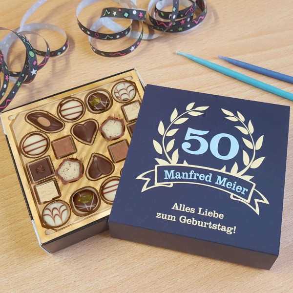 Lindt Pralinen zum Geburtstag mit Wunschtext
