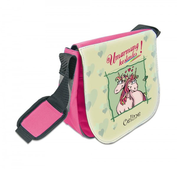 Einhorn Kita Tasche mit Spruch und Namen
