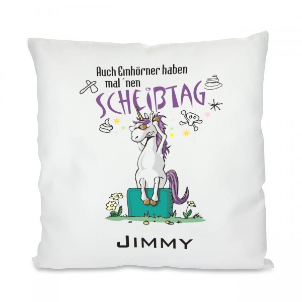 Individuelles Einhorn Kissen mit Namen