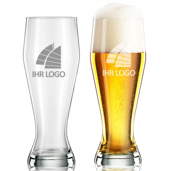 Weizenbierglas mit Logo 0,5l