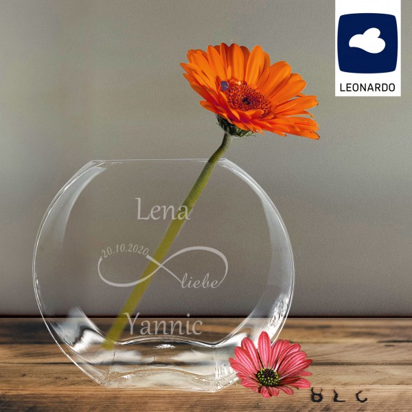 Leonardo Vase individuell gravieren - Infinity