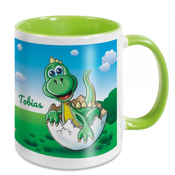 Dino / Dinosaurier Tasse für Kinder personalisiert