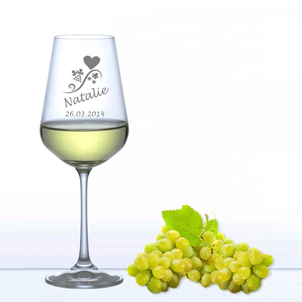 personalisiertes Weinglas - Weißwein Ranke
