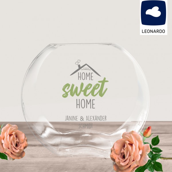 Leonardo Vase bedruckt - Home Sweet Home