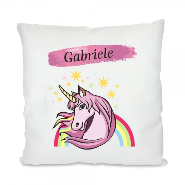 Einhorn Kissen mit Ihrem Namen